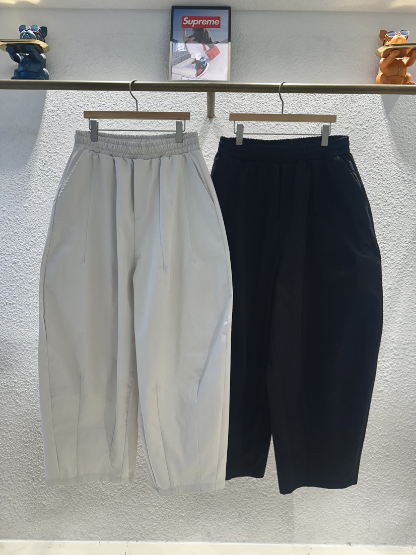 REDDISH BROWN東大門實拍女裝新款人氣休閑褲人字紋褶裥REDDISH BROWN休閑褲