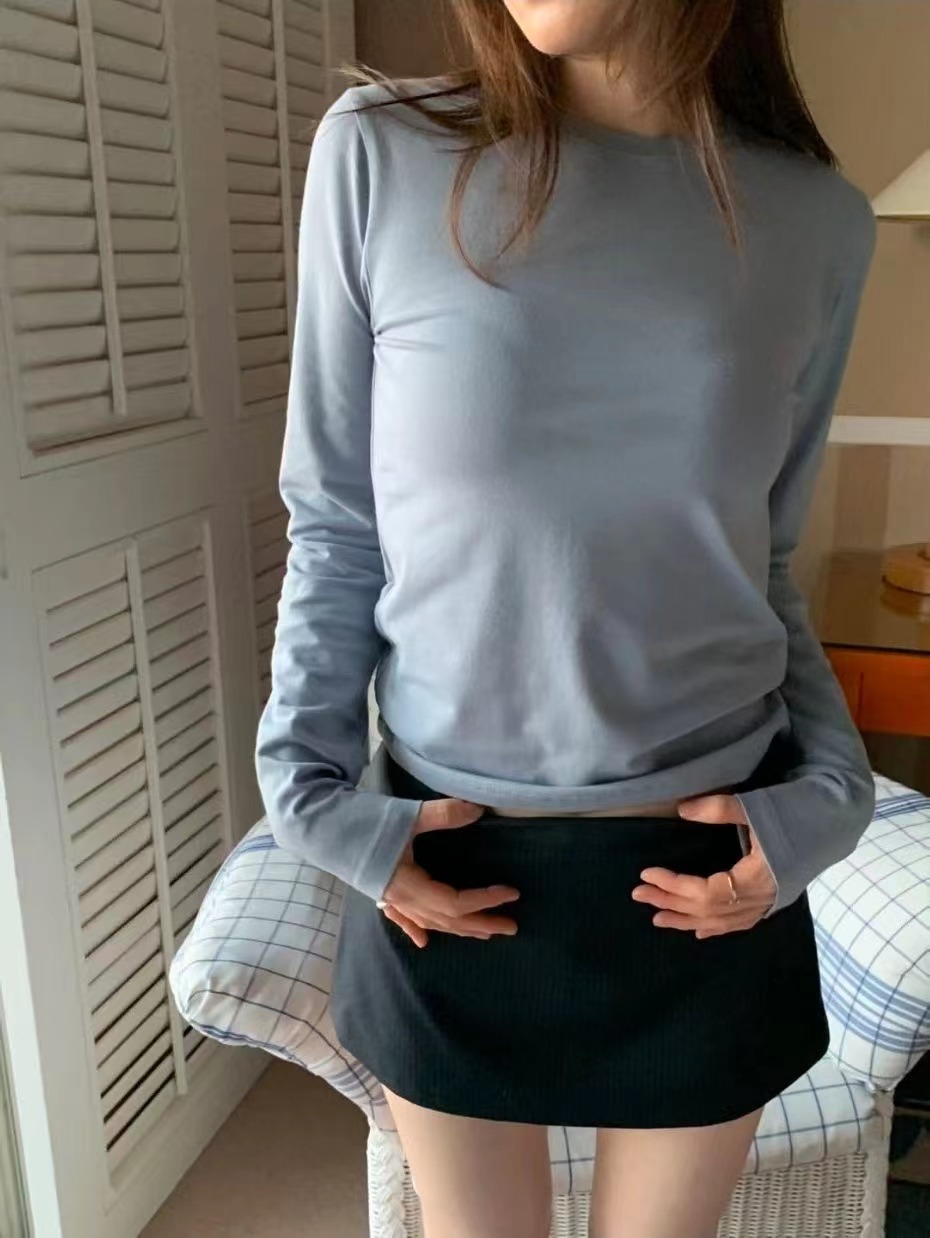 WEARRAW/WELL ROW韓國代購女士新品休閑真品時尚長袖T恤WEARRAW/WELL ROW長袖T恤