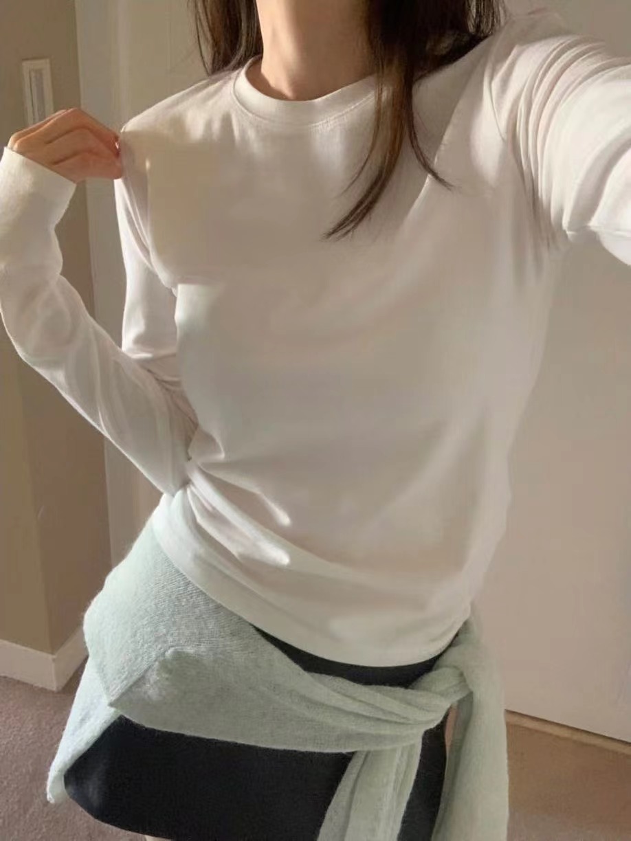 WEARRAW/WELL ROW韓國代購女士新品休閑真品時尚長袖T恤WEARRAW/WELL ROW長袖T恤圖色1