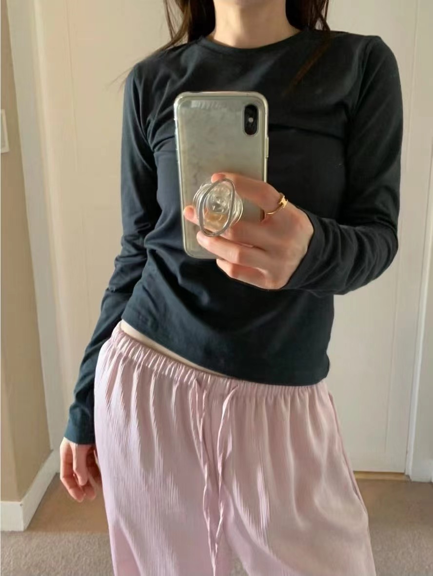 WEARRAW/WELL ROW韓國代購女士新品休閑真品時尚長袖T恤WEARRAW/WELL ROW長袖T恤圖色3