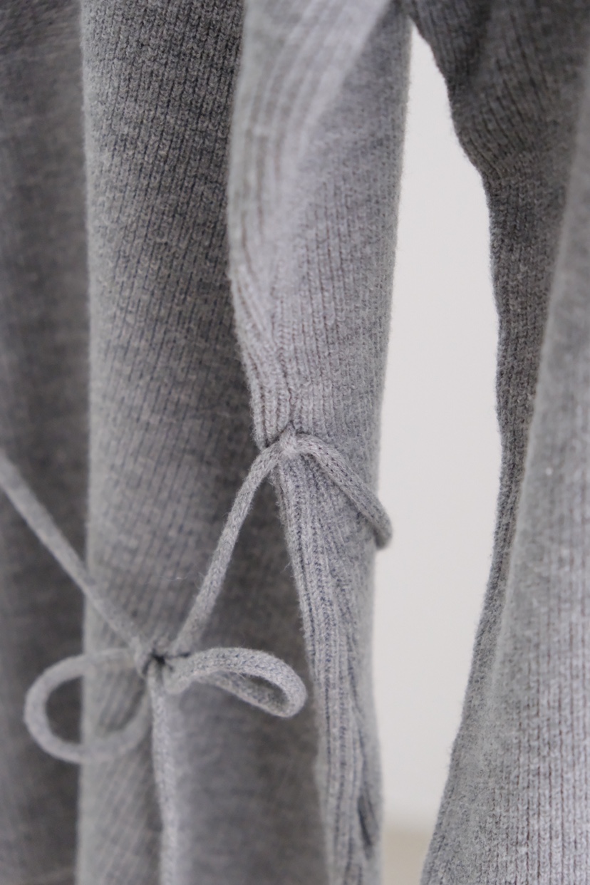 SORBET/FLAT WHITE東大門直郵女士新款26春夏針織衫羊毛衫含腰繩SORBET/FLAT WHITE針織衫