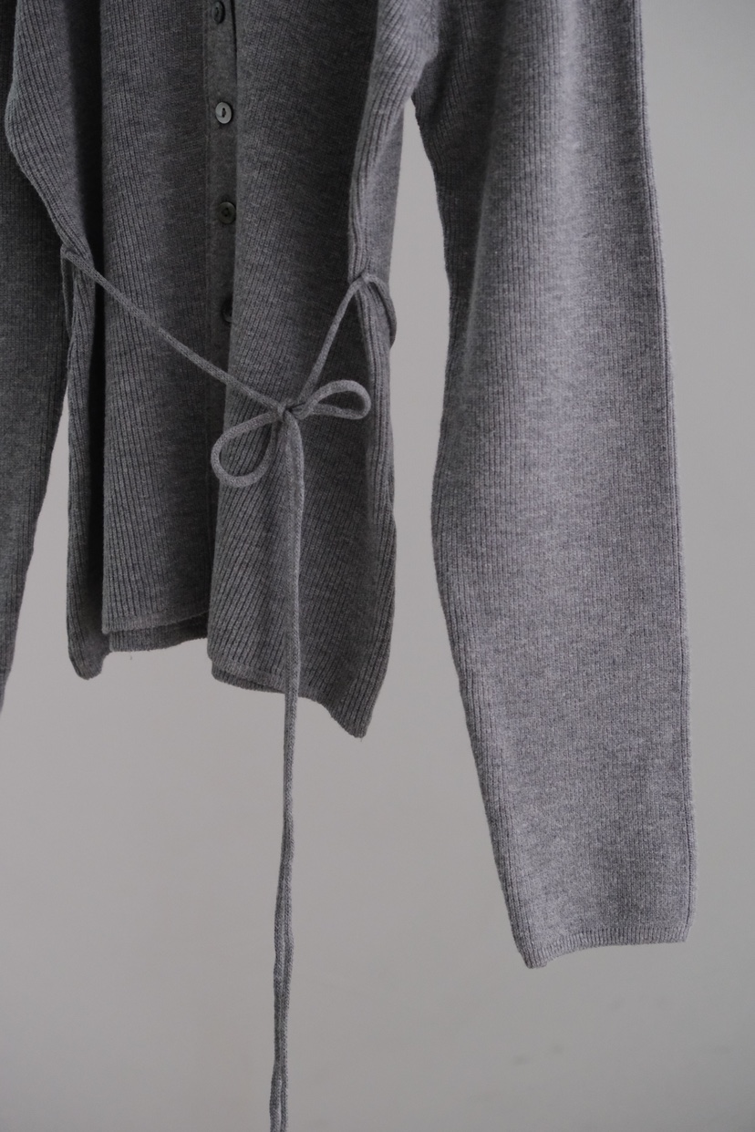 SORBET/FLAT WHITE東大門直郵女士新款26春夏針織衫羊毛衫含腰繩SORBET/FLAT WHITE針織衫