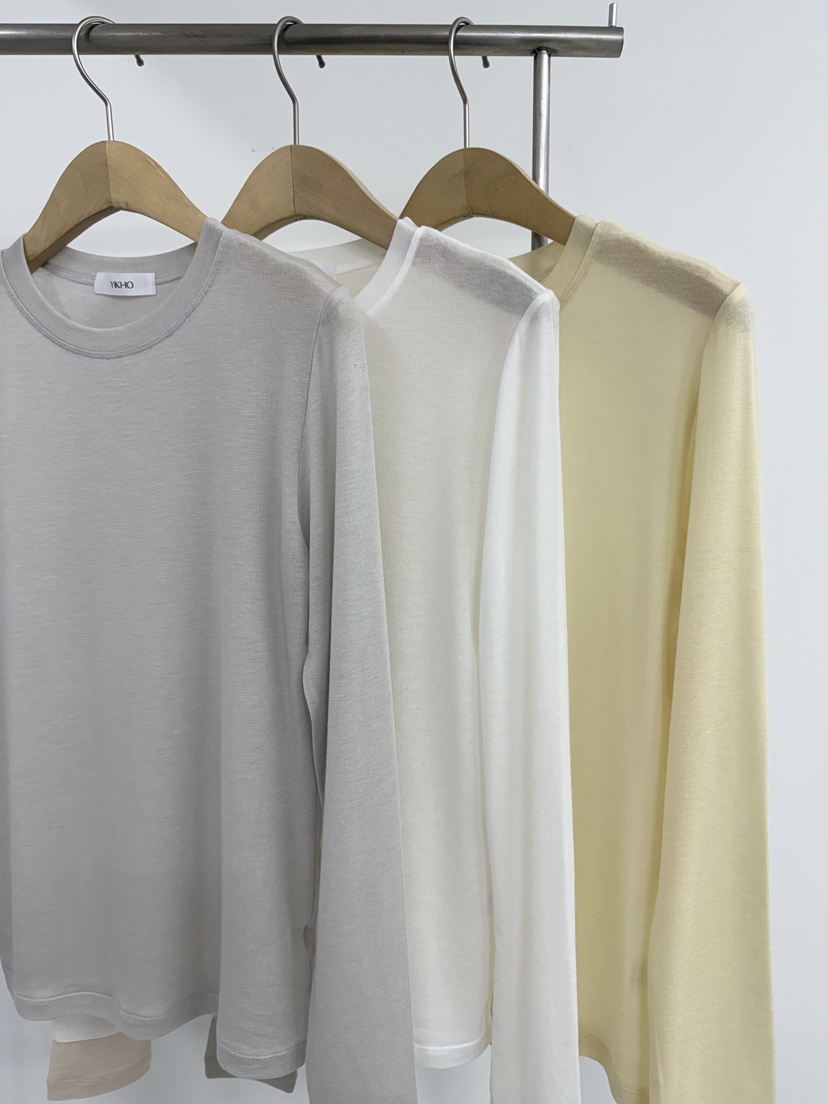 YIKHO STYLE韓國代購女裝新品26春夏職業推薦人氣長袖T恤YIKHO STYLE長袖T恤