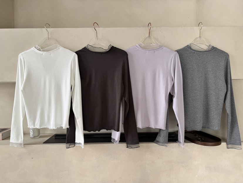 SYMBOL東大門代購女裝新款職業熱賣時尚推薦休閑26春夏長袖T恤SYMBOL長袖T恤