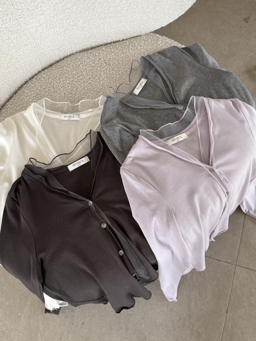 SYMBOL東大門代購女裝新款職業熱賣時尚推薦休閑26春夏長袖T恤SYMBOL長袖T恤