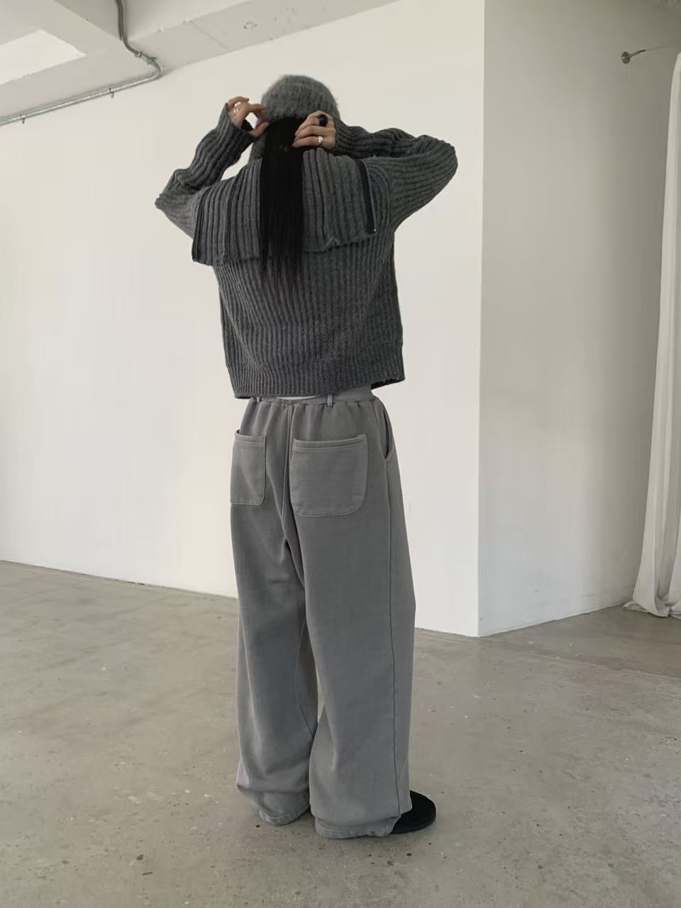 ARVO東大門實拍女士新品時尚推薦職業人氣休閑休閑褲羊毛ARVO休閑褲