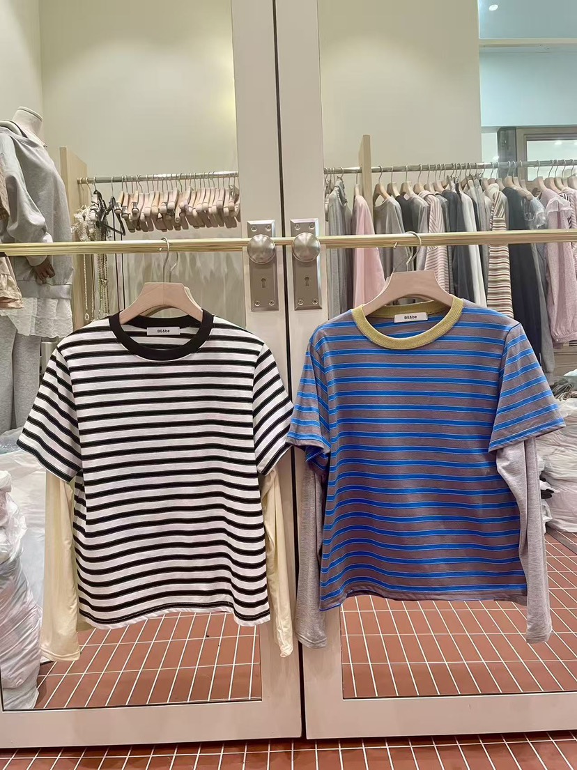 BE&amp;BE東大門直郵女裝新款職業推薦時尚真品熱賣長袖T恤BE&be長袖T恤