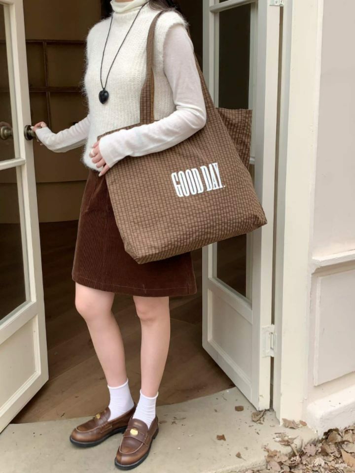 TROUVAILLE韓國代購女裝新品真品人氣職業單肩斜跨包雙面TROUVAILLE單肩/斜跨包圖色3