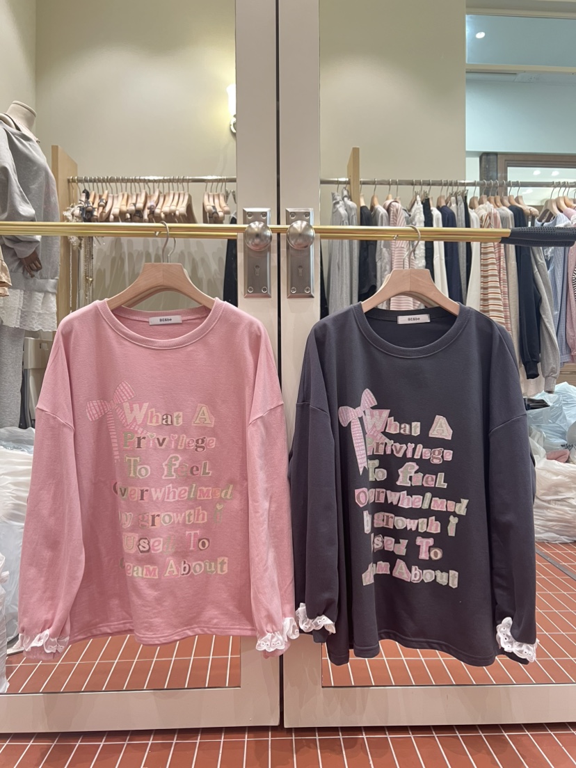 BE&amp;BE東大門實拍女士新品時尚26春夏人氣熱賣休閑衛衣BE&be衛衣