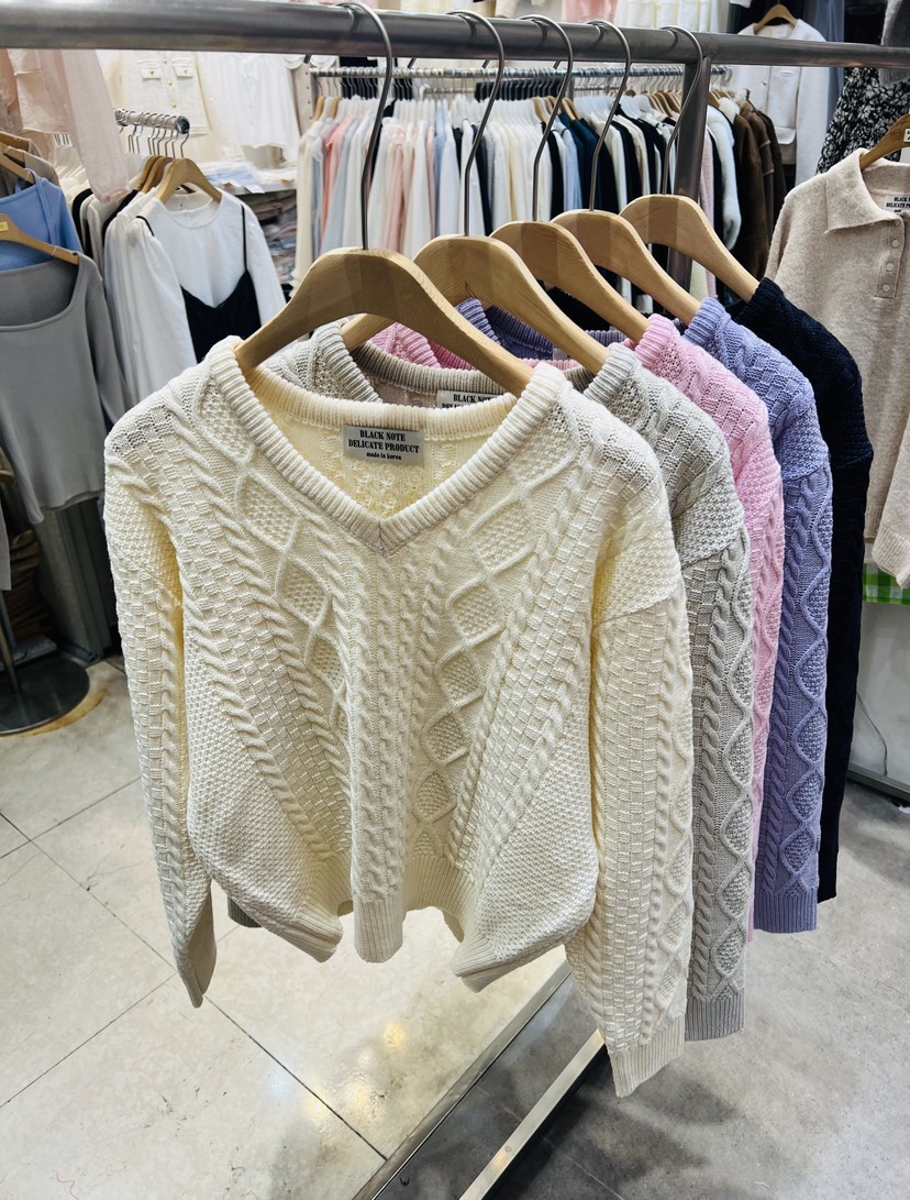 BLACK NOTE東大門實拍女裝新款休閑推薦時尚熱賣職業針織衫BLACK NOTE針織衫