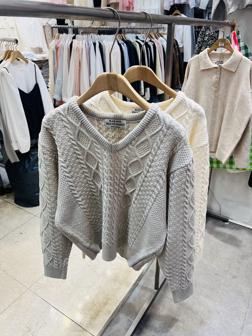 BLACK NOTE東大門實拍女裝新款休閑推薦時尚熱賣職業針織衫BLACK NOTE針織衫