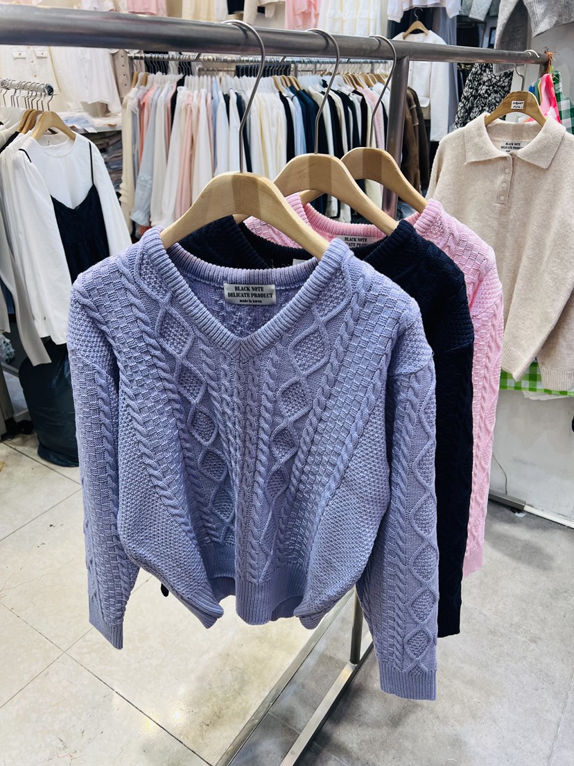 BLACK NOTE東大門實拍女裝新款休閑推薦時尚熱賣職業針織衫BLACK NOTE針織衫