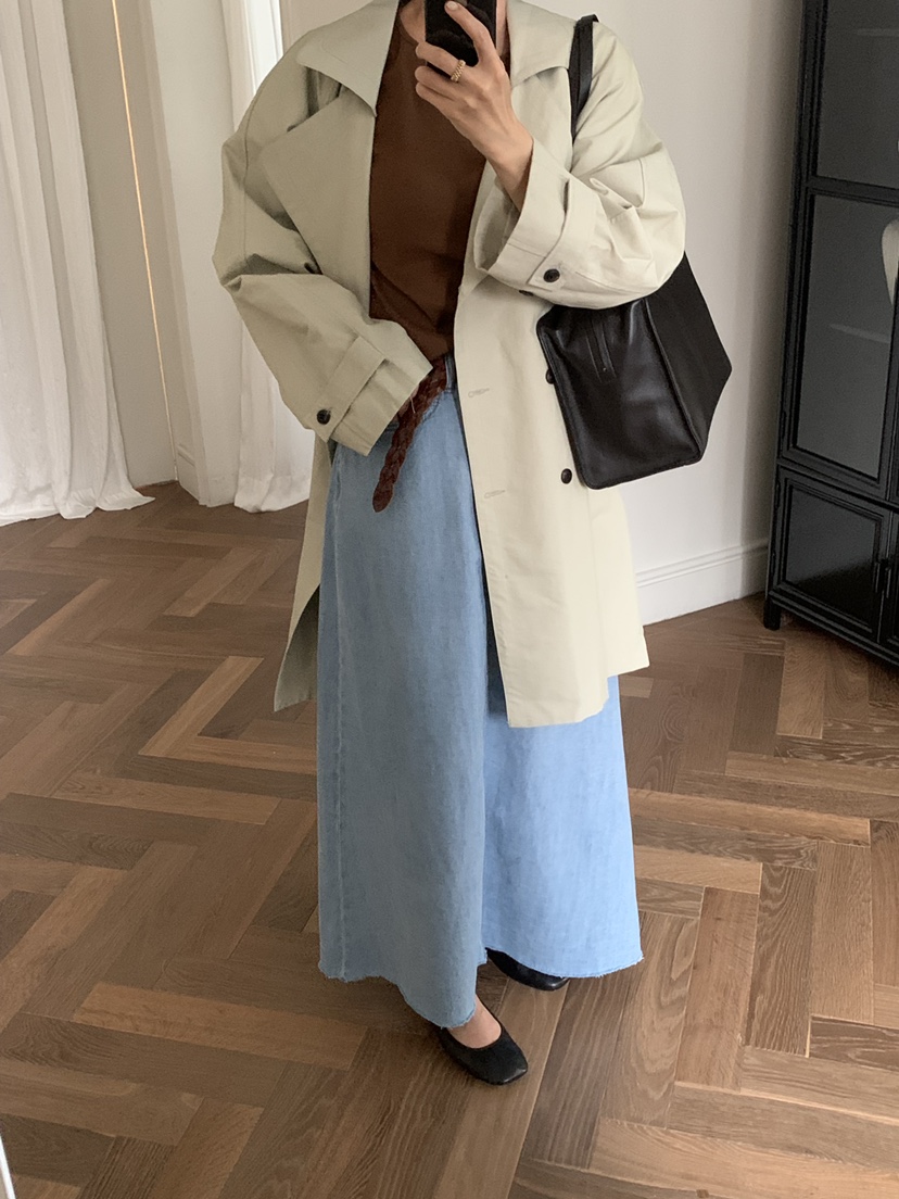 A Flan韓國直郵女士新款職業熱賣26春夏推薦人氣真品長裙AFN/FLAN EDITION長裙