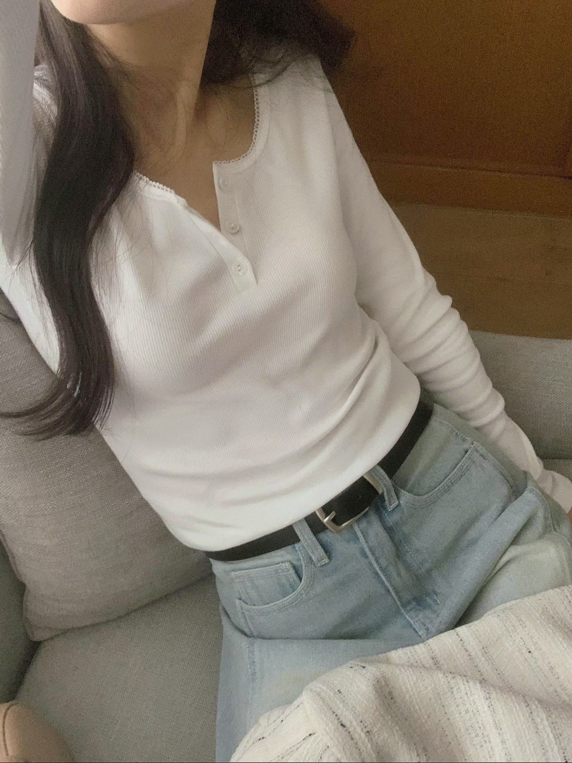 HING9東大門代購女裝新品真品熱賣時尚26春夏休閑長袖T恤HING9長袖T恤