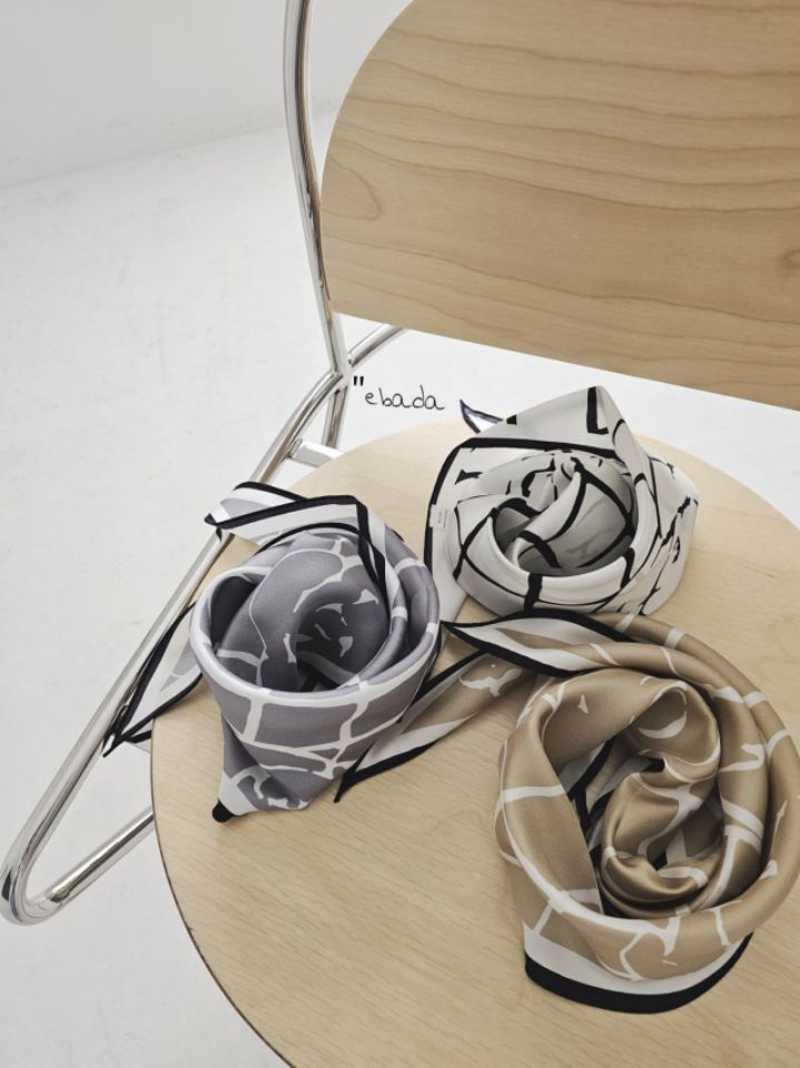 EBADA東大門實拍女裝新品真品時尚熱賣26春夏圍巾披肩絲綢EBADA圍巾/披肩