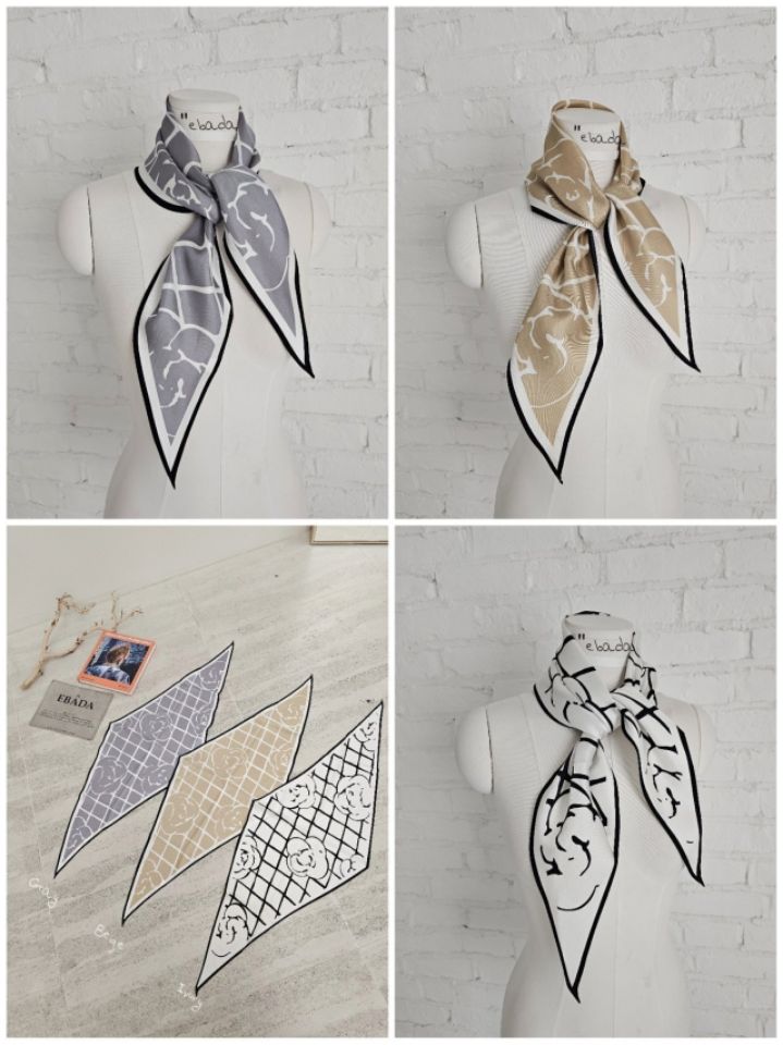 EBADA東大門實拍女裝新品真品時尚熱賣26春夏圍巾披肩絲綢EBADA圍巾/披肩