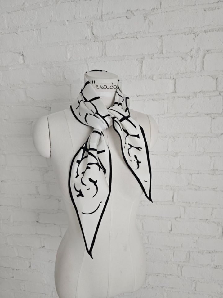 EBADA東大門實拍女裝新品真品時尚熱賣26春夏圍巾披肩絲綢EBADA圍巾/披肩