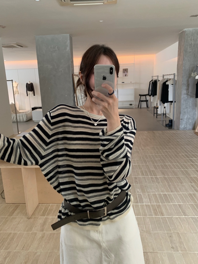 HER/PLAYLIST韓國直郵女士新款26春夏時尚針織衫不含腰帶HER/PLAYLIST針織衫