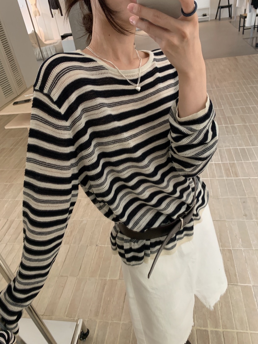 HER/PLAYLIST韓國直郵女士新款26春夏時尚針織衫不含腰帶HER/PLAYLIST針織衫