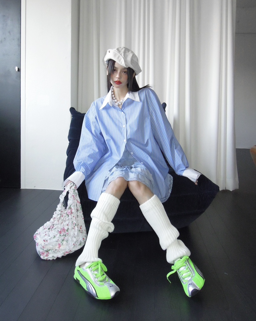 LIVE AID-P韓國代購女士新款真品職業休閑人氣襯衫蕾絲衫LIVE AID-P襯衫/蕾絲衫