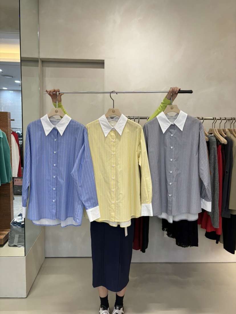 LIVE AID-P韓國代購女士新款真品職業休閑人氣襯衫蕾絲衫LIVE AID-P襯衫/蕾絲衫