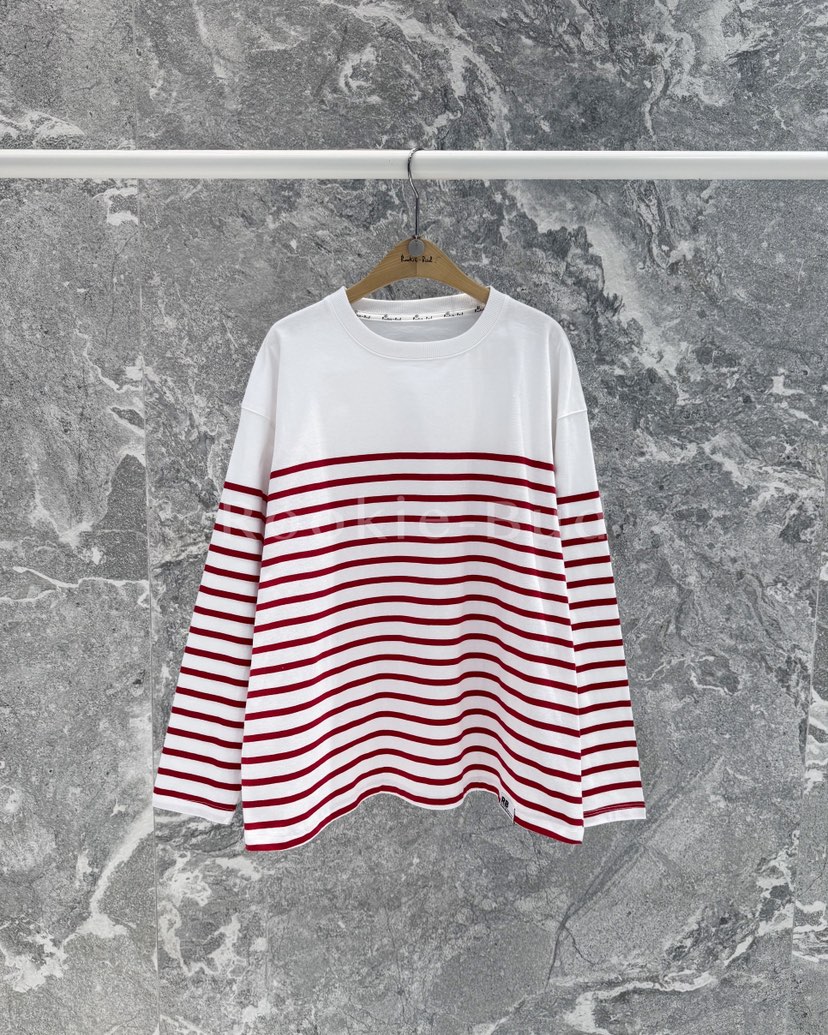 ROOKIE BUD韓國代購女士新款推薦真品熱賣人氣長袖T恤條紋ROOKIE BUD-L長袖T恤圖色1