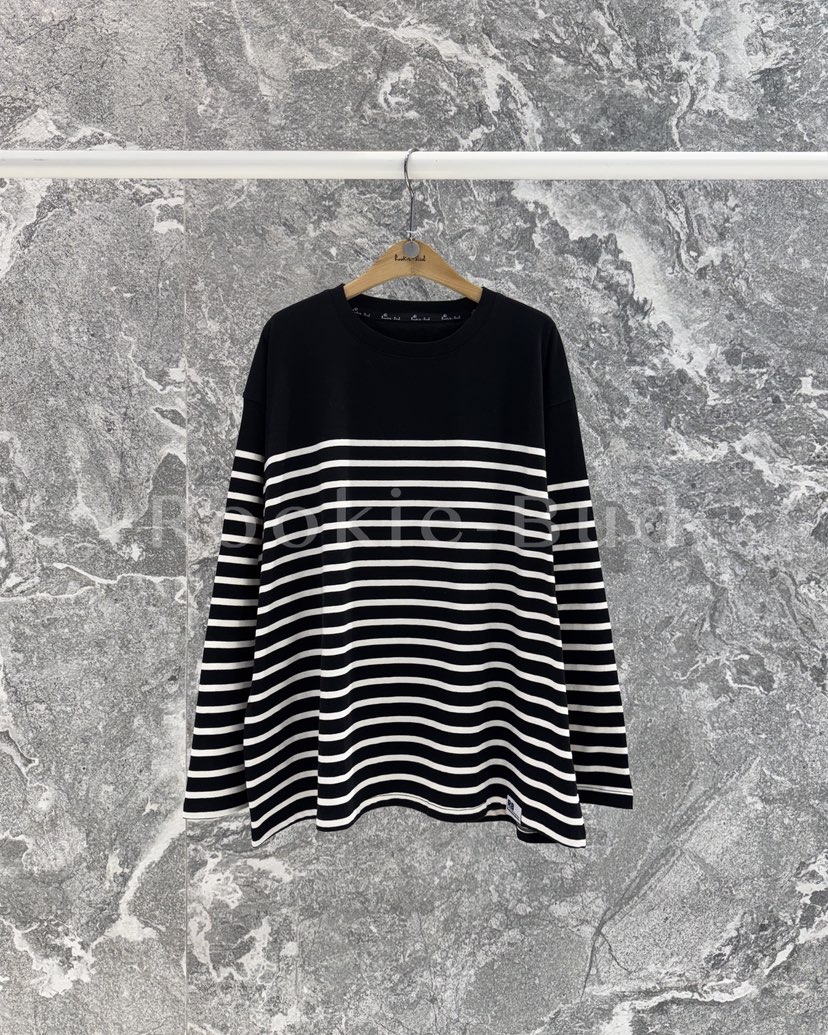 ROOKIE BUD韓國代購女士新款推薦真品熱賣人氣長袖T恤條紋ROOKIE BUD-L長袖T恤圖色3