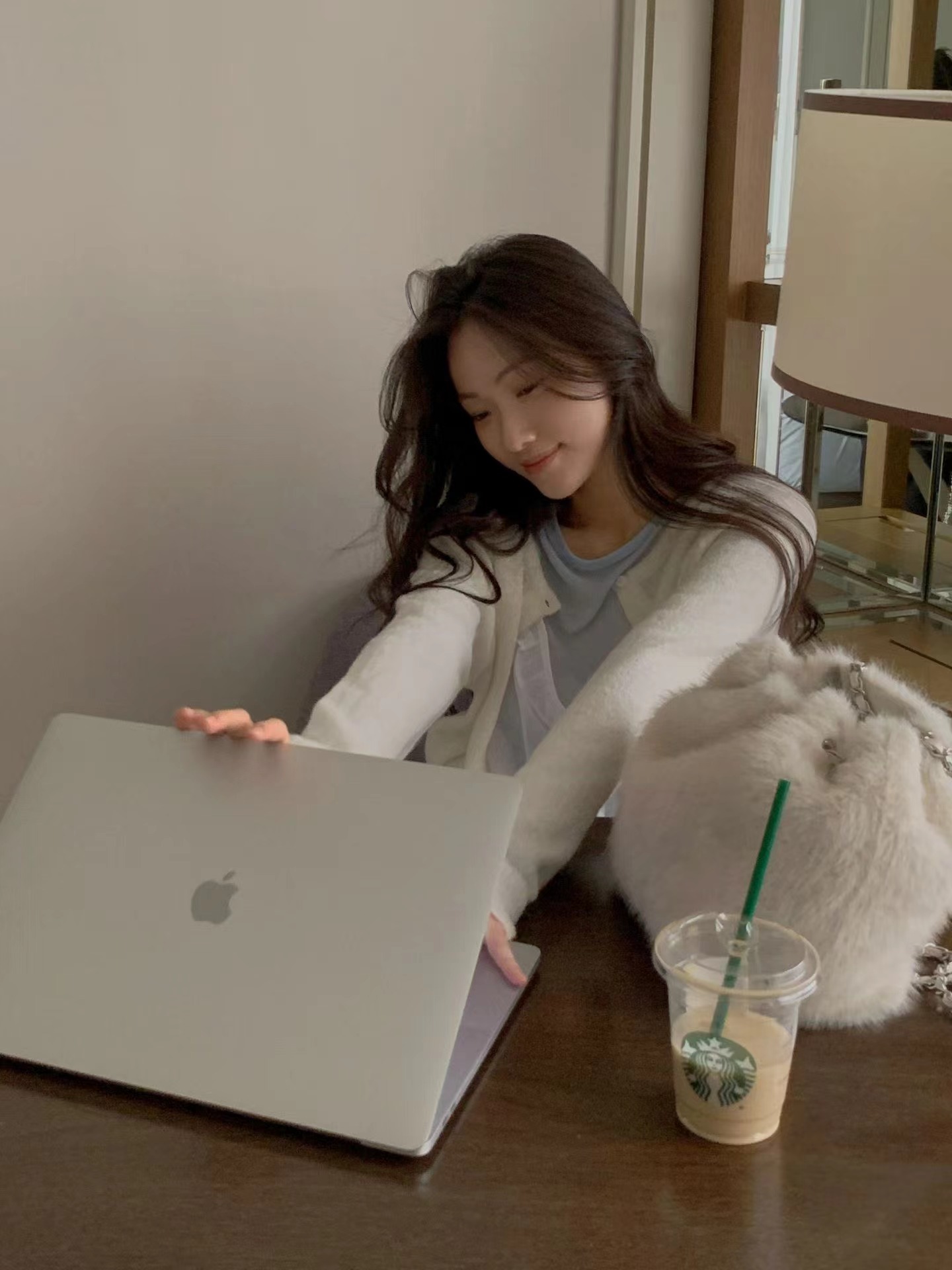 HING9韓國代購女士新款26春夏時尚推薦針織衫不含內搭馬海毛HING9針織衫