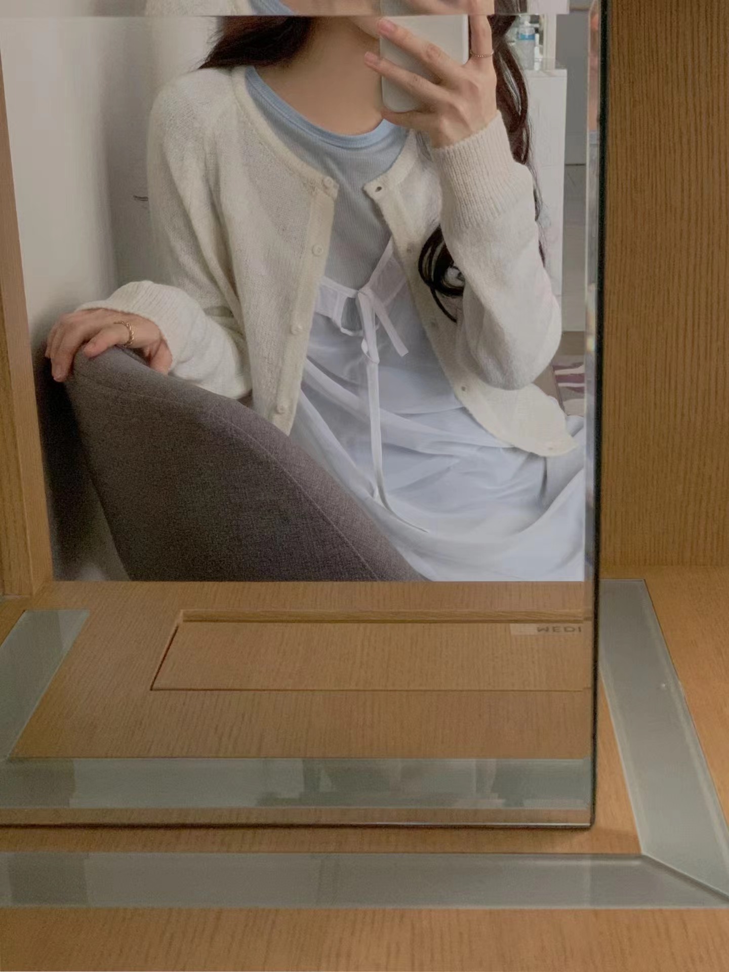 HING9韓國代購女士新款26春夏時尚推薦針織衫不含內搭馬海毛HING9針織衫圖色4