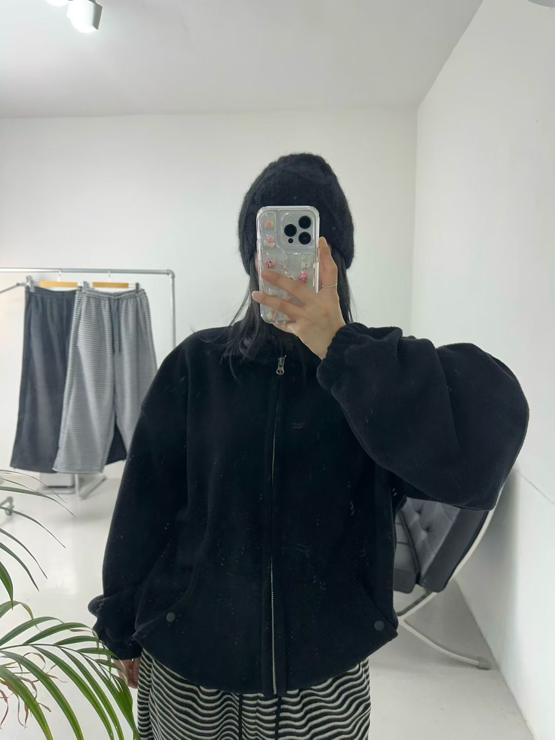 1POINT-원포인트-T東大門實拍女裝新款26春夏休閑夾克拉鏈1POINT夾克圖色2