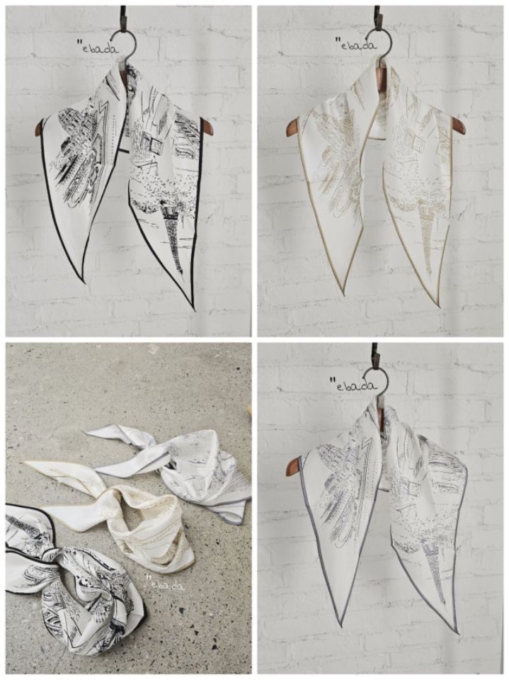 EBADA韓國直郵女士新款休閑熱賣人氣真品時尚圍巾披肩絲綢EBADA圍巾/披肩