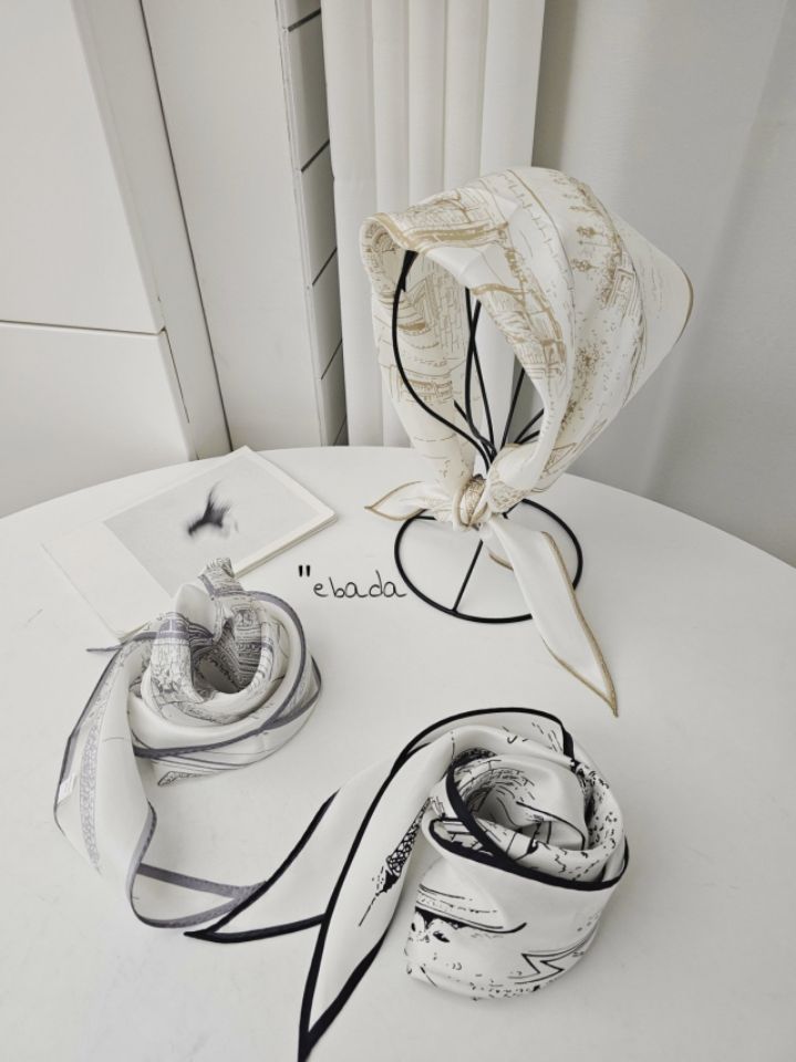 EBADA韓國直郵女士新款休閑熱賣人氣真品時尚圍巾披肩絲綢EBADA圍巾/披肩