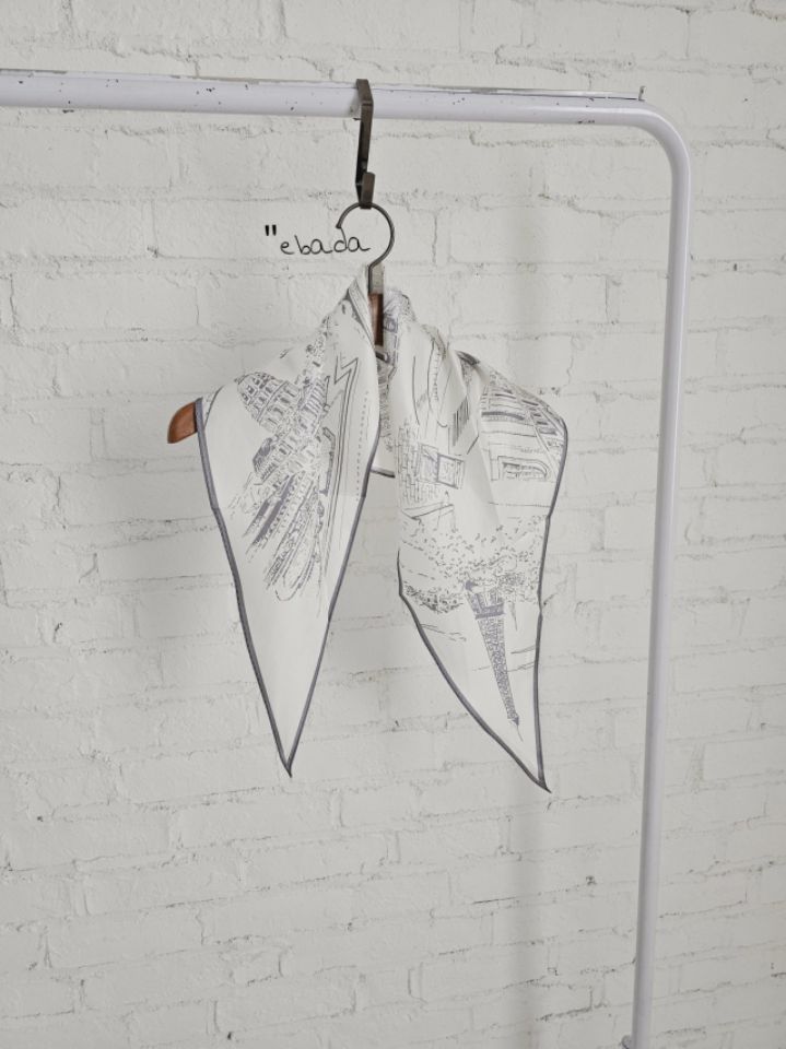 EBADA韓國直郵女士新款休閑熱賣人氣真品時尚圍巾披肩絲綢EBADA圍巾/披肩圖色2