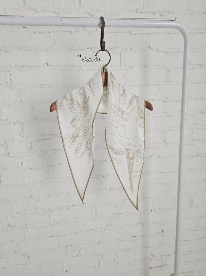 EBADA韓國直郵女士新款休閑熱賣人氣真品時尚圍巾披肩絲綢EBADA圍巾/披肩圖色3