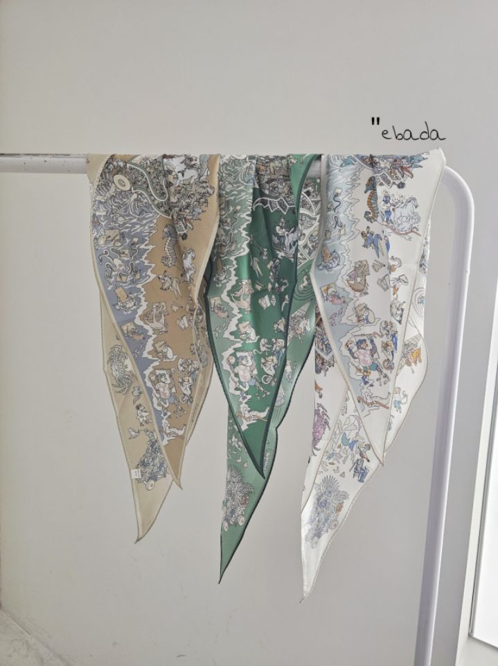 EBADA東大門代購女裝新款人氣休閑26春夏推薦圍巾披肩絲綢EBADA圍巾/披肩