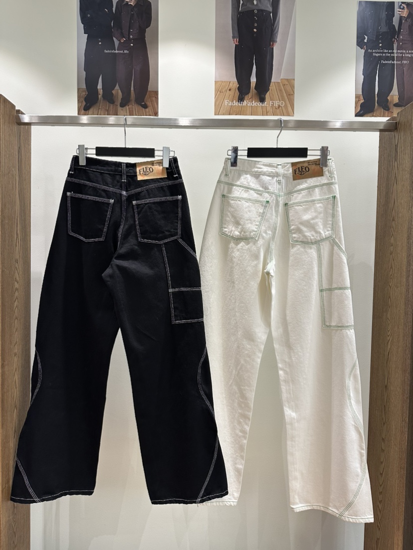 FIFO/UNANSWERED-MYSTERY韓國代購女士新款熱賣推薦牛仔褲FIFO/UNANSWERED-MYSTERY牛仔褲