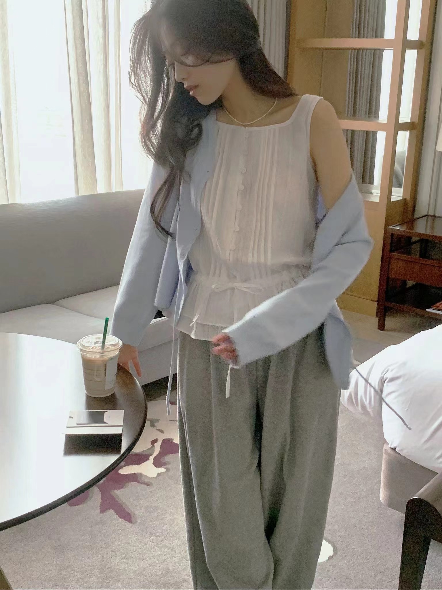 HING9韓國代購女士新品真品推薦26春夏職業時尚休閑吊帶背心HING9吊帶/背心