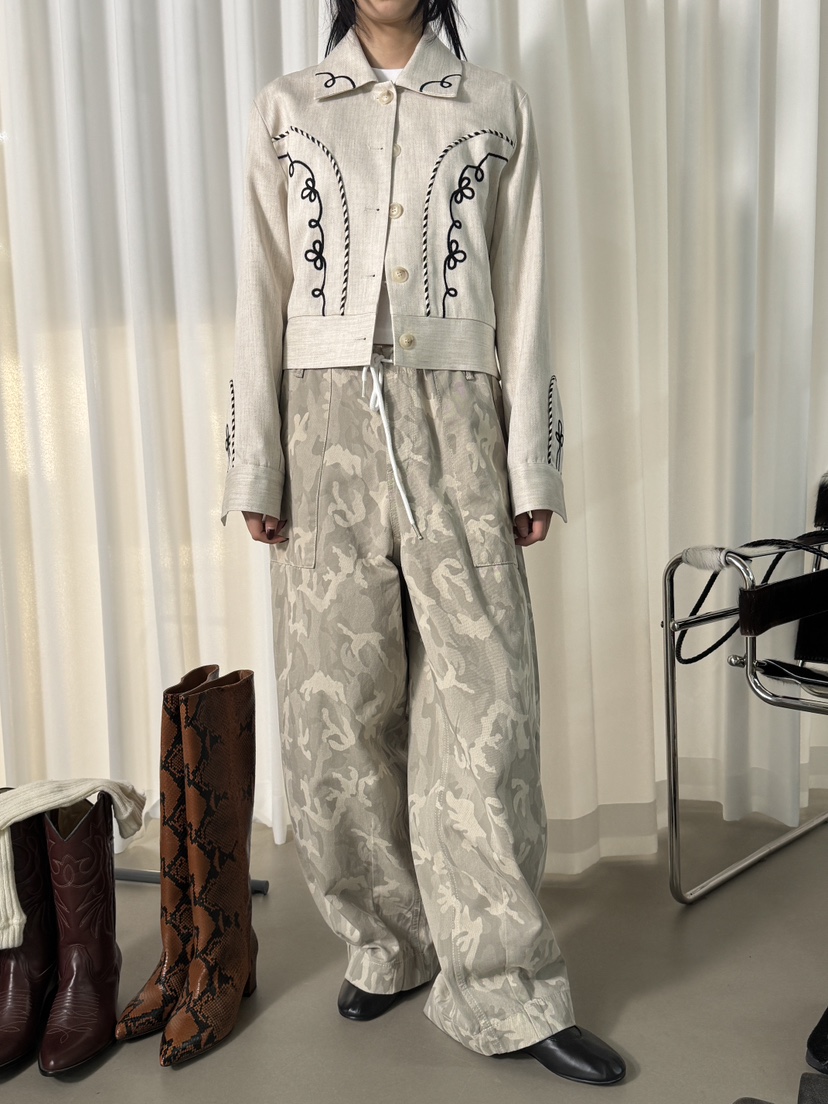 FIFO/UNANSWERED-MYSTERY東大門代購女士新品真品休閑褲迷彩FIFO/UNANSWERED-MYSTERY休閑褲