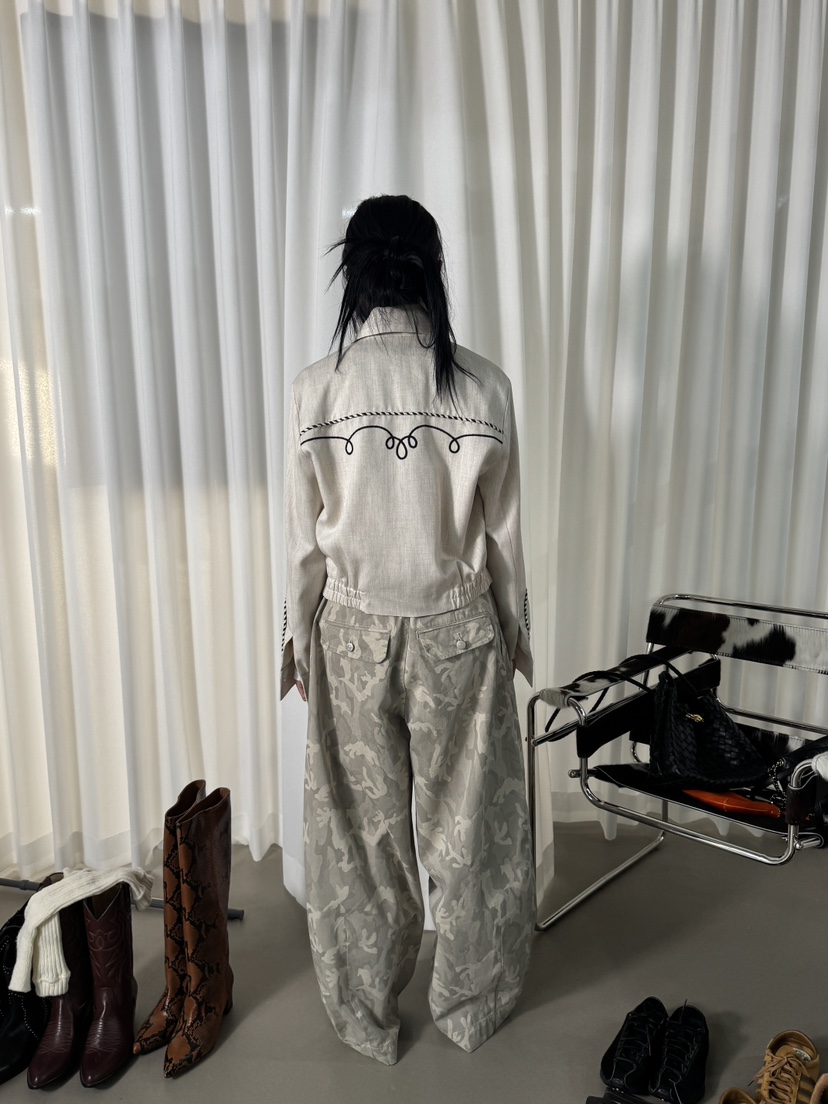 FIFO/UNANSWERED-MYSTERY東大門代購女士新品真品休閑褲迷彩FIFO/UNANSWERED-MYSTERY休閑褲