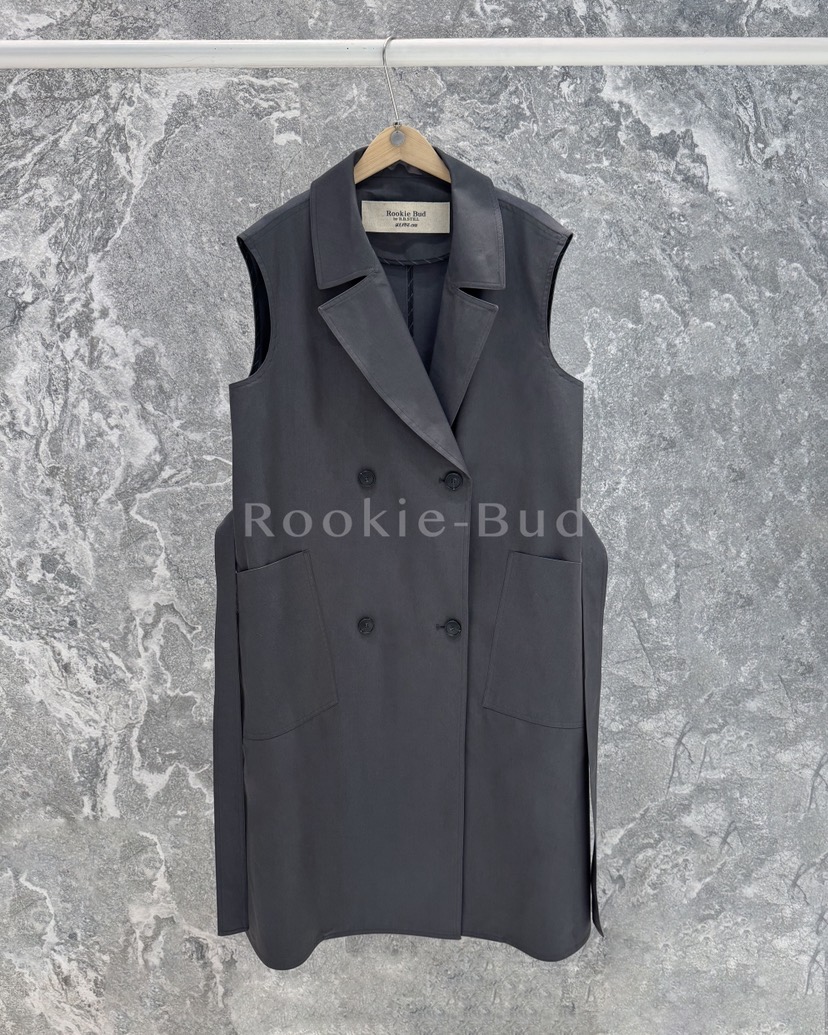 ROOKIE BUD東大門實拍女士新款時尚推薦人氣馬甲雙層長款ROOKIE BUD-L馬甲圖色2