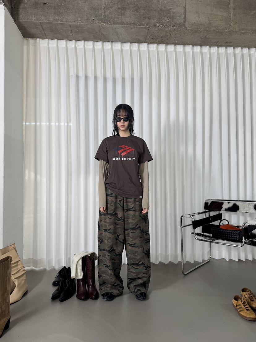 FIFO/UNANSWERED-MYSTERY東大門直郵女裝新款職業休閑褲迷彩FIFO/UNANSWERED-MYSTERY休閑褲