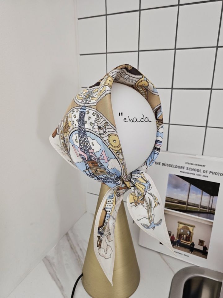 EBADA韓國直郵女士新品26春夏推薦熱賣時尚職業圍巾披肩絲綢EBADA圍巾/披肩
