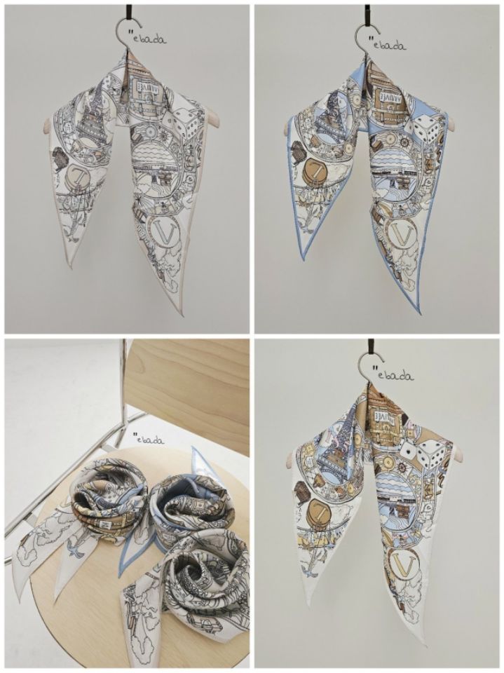 EBADA韓國直郵女士新品26春夏推薦熱賣時尚職業圍巾披肩絲綢EBADA圍巾/披肩