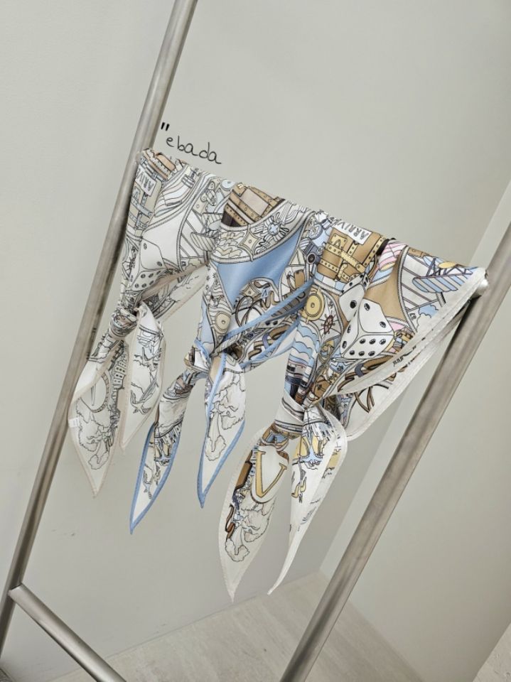 EBADA韓國直郵女士新品26春夏推薦熱賣時尚職業圍巾披肩絲綢EBADA圍巾/披肩