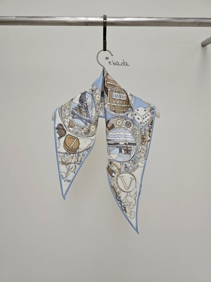 EBADA韓國直郵女士新品26春夏推薦熱賣時尚職業圍巾披肩絲綢EBADA圍巾/披肩圖色2