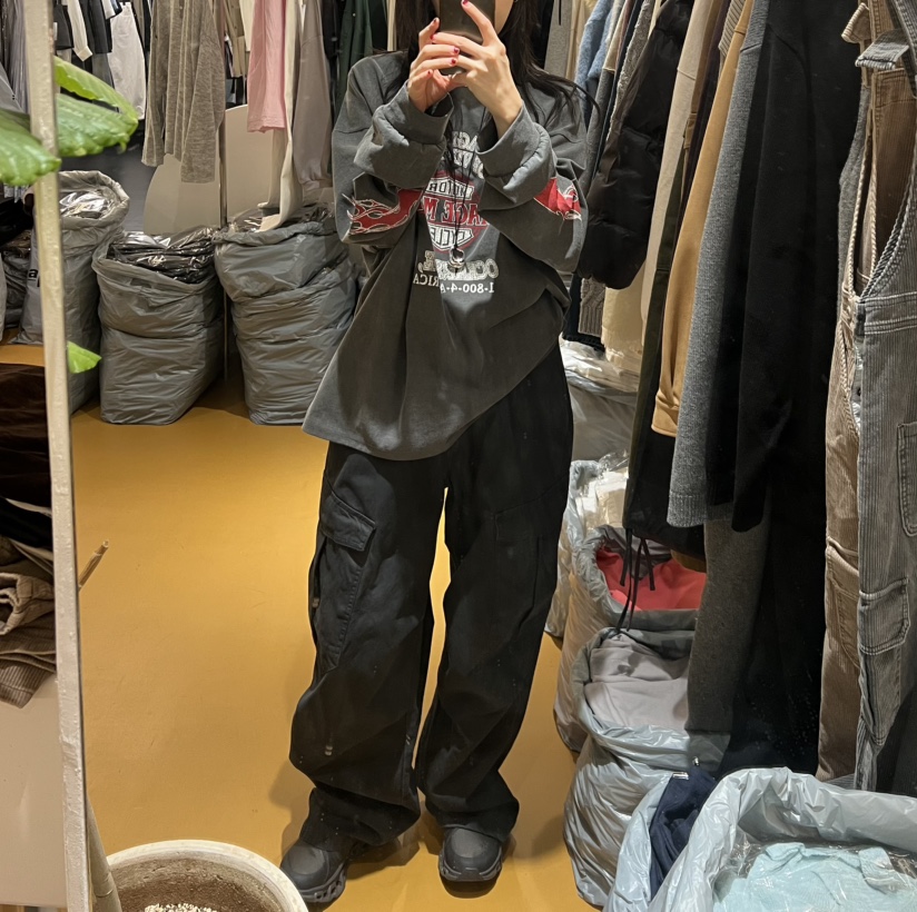 DE VENTI韓國代購女裝新款真品26春夏人氣時尚休閑褲工裝褲DE VENTI休閑褲