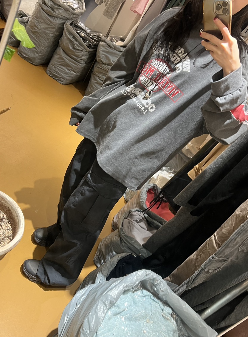 DE VENTI韓國代購女裝新款真品26春夏人氣時尚休閑褲工裝褲DE VENTI休閑褲