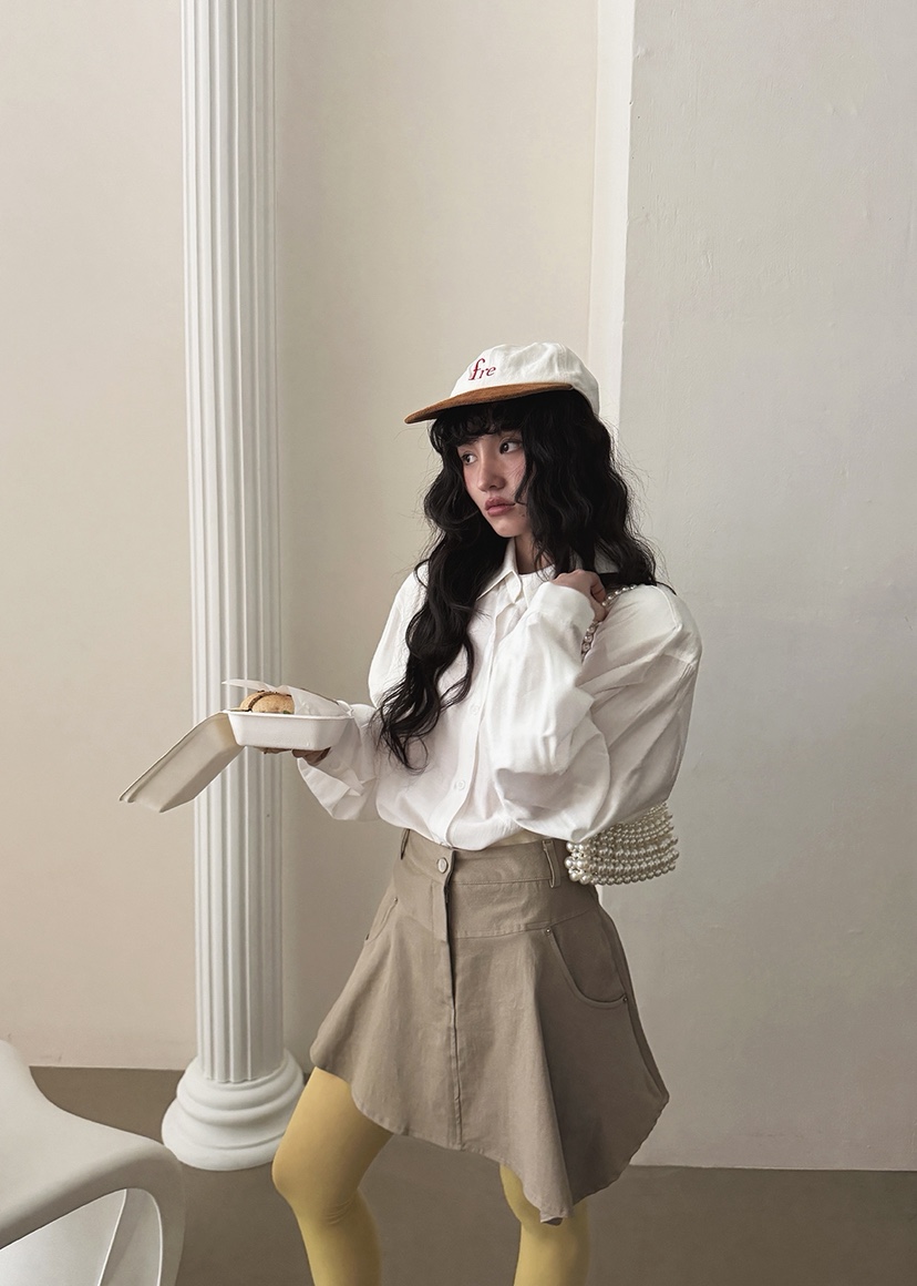 AMOOD韓國代購女裝新款人氣26春夏真品推薦休閑熱賣時尚短裙AMOOD短裙