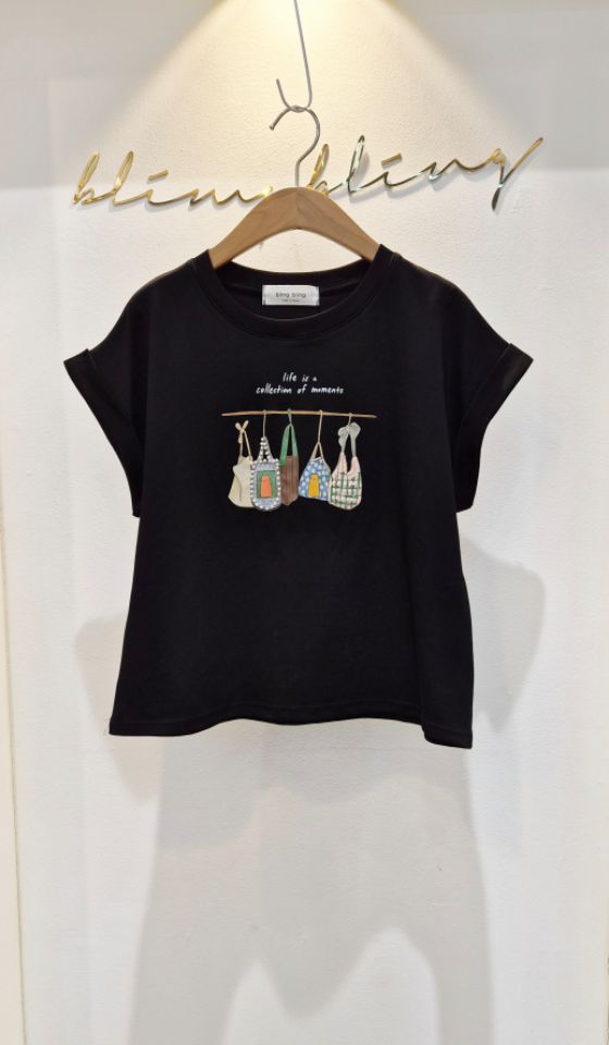 BLING BLING-S/RICO韓國直郵女士新品熱賣人氣職業T恤BLING BLING-S/RICOT恤圖色2