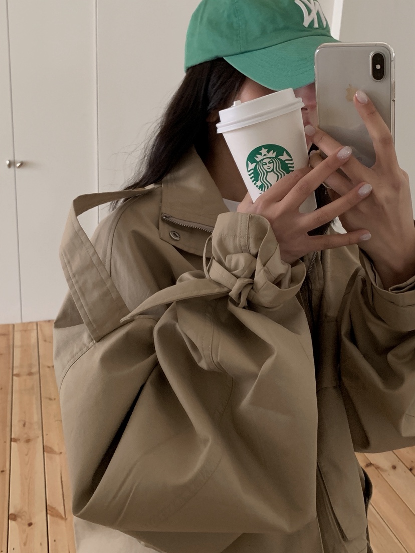 OURWAVE/OUR ROOM東大門代購女士新款真品推薦夾克含腰帶Our Wave/Our Room夾克